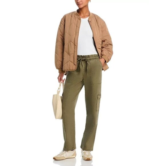 Rails Bodie Pants Womens Size M Olive Green Cotton Relaxed Fit Stretch Cargo - Picture 2 of 16